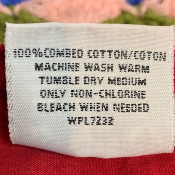 VIntage 90s Key Elements Oversized Slouchy Blank Solid Cherry Pocket Tee - Picture 6 of 12